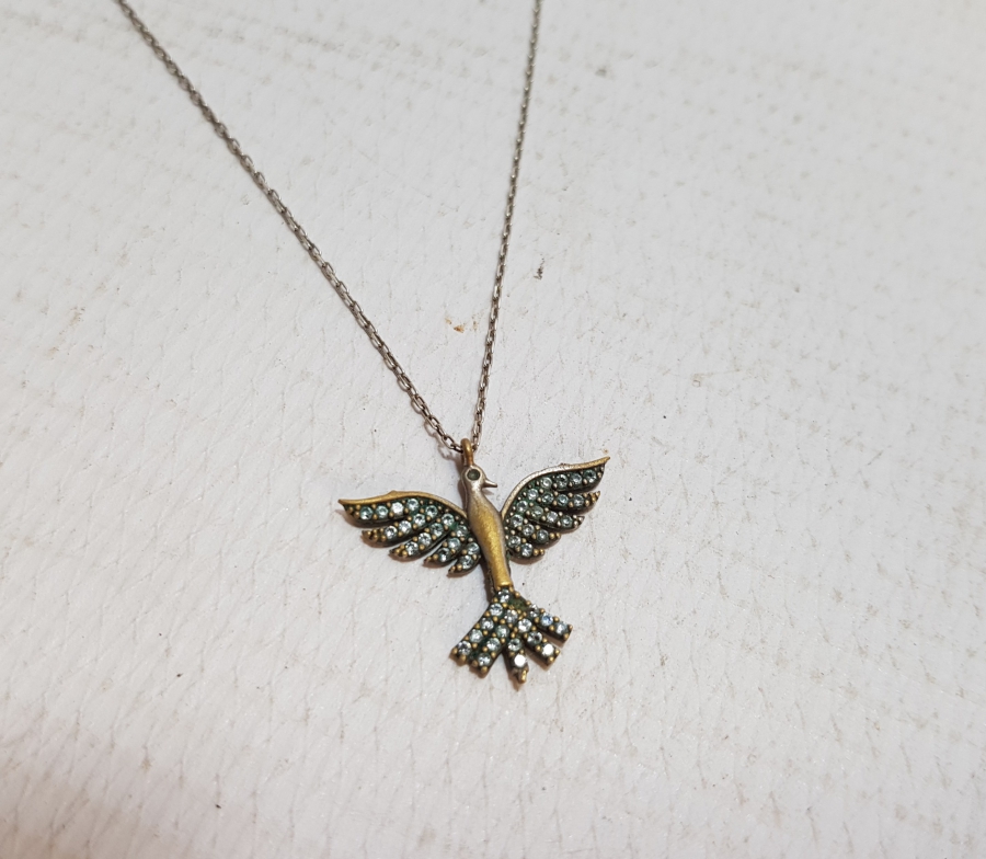 ANKA KUŞU TEMALI GÜMÜŞ KOLYE