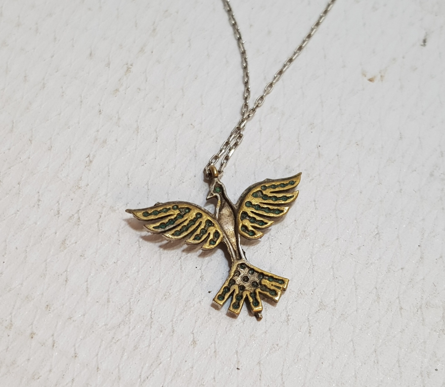 ANKA KUŞU TEMALI GÜMÜŞ KOLYE