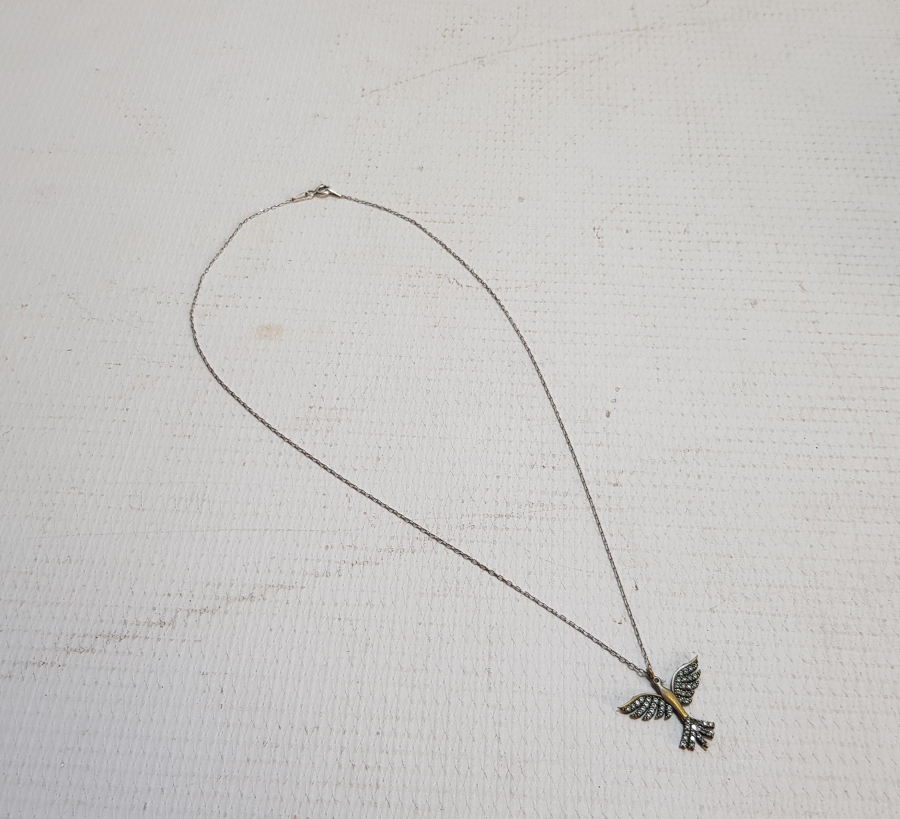 ANKA KUŞU TEMALI GÜMÜŞ KOLYE