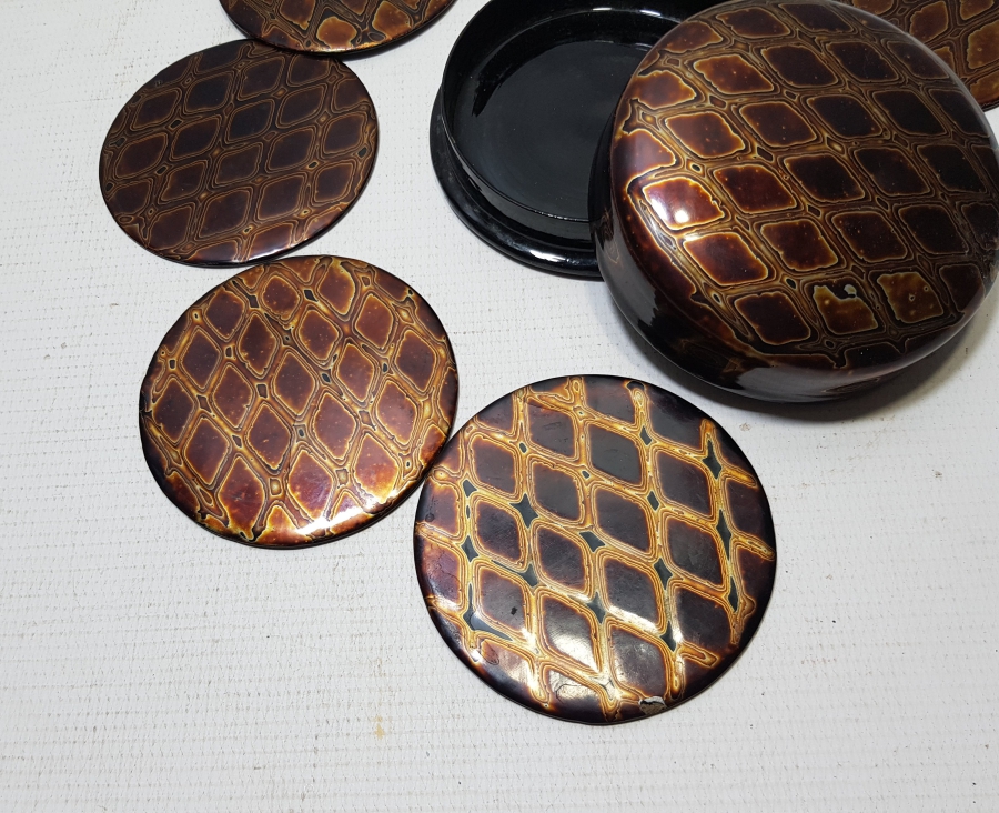 ANTİKA PAPIER MACHE KUTU VE BARDAK ALTLIKLARI