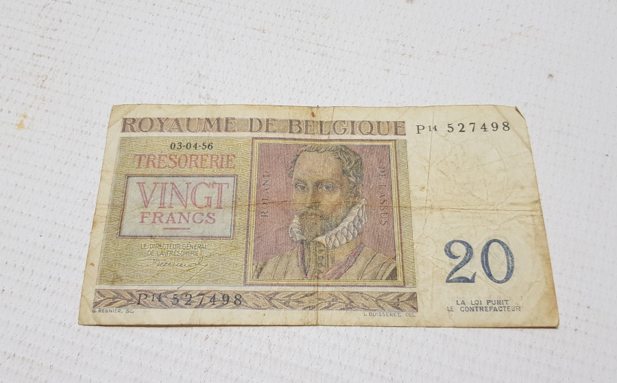 1956 BELÇİKA 20 FRANK