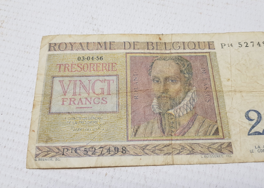 1956 BELÇİKA 20 FRANK