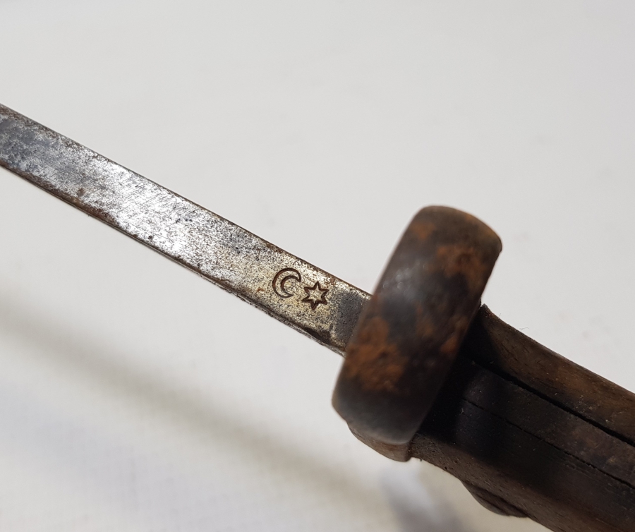 1. DÜNYA SAVAŞI OSMANLICA YAZILI VE TUĞRALI NADİR SÜNGÜ