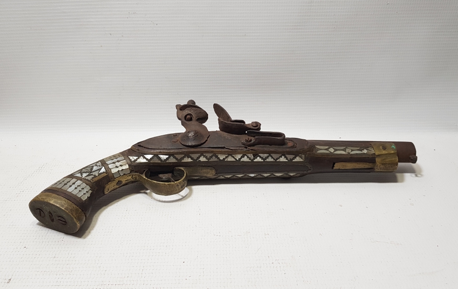 OSMANLI DÖNEMİ SEDEF ÇAKMA PİŞTOV