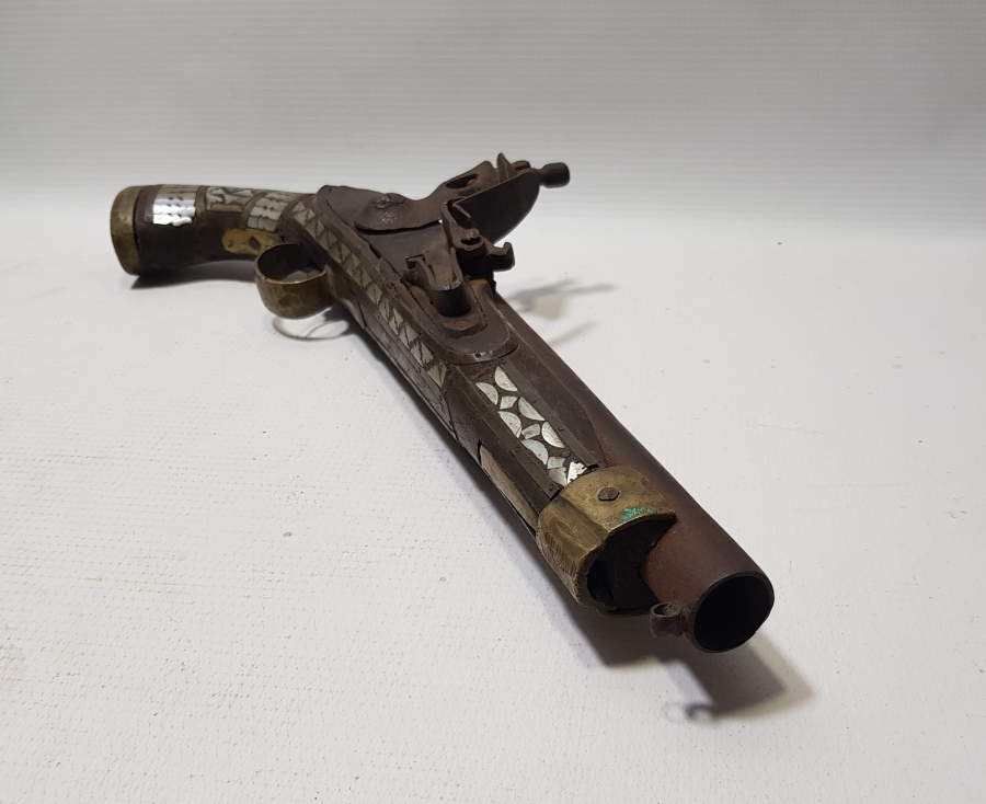 OSMANLI DÖNEMİ SEDEF ÇAKMA PİŞTOV