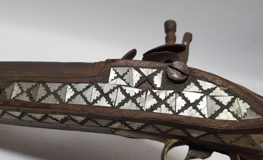 OSMANLI DÖNEMİ SEDEF ÇAKMA PİŞTOV