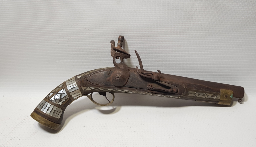 OSMANLI DÖNEMİ SEDEF ÇAKMA PİŞTOV