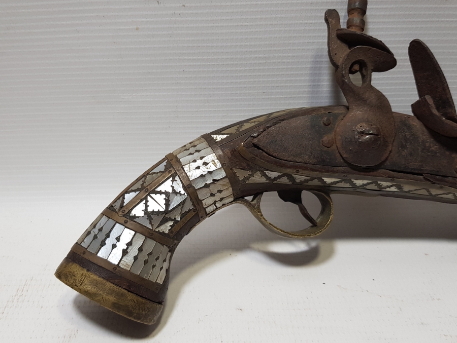 OSMANLI DÖNEMİ SEDEF ÇAKMA PİŞTOV