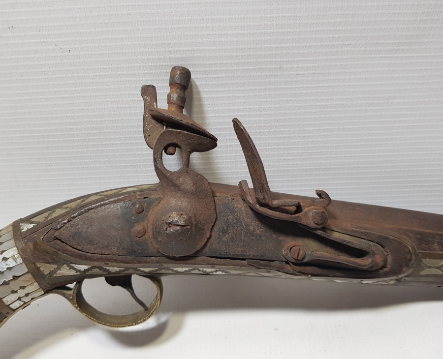 OSMANLI DÖNEMİ SEDEF ÇAKMA PİŞTOV