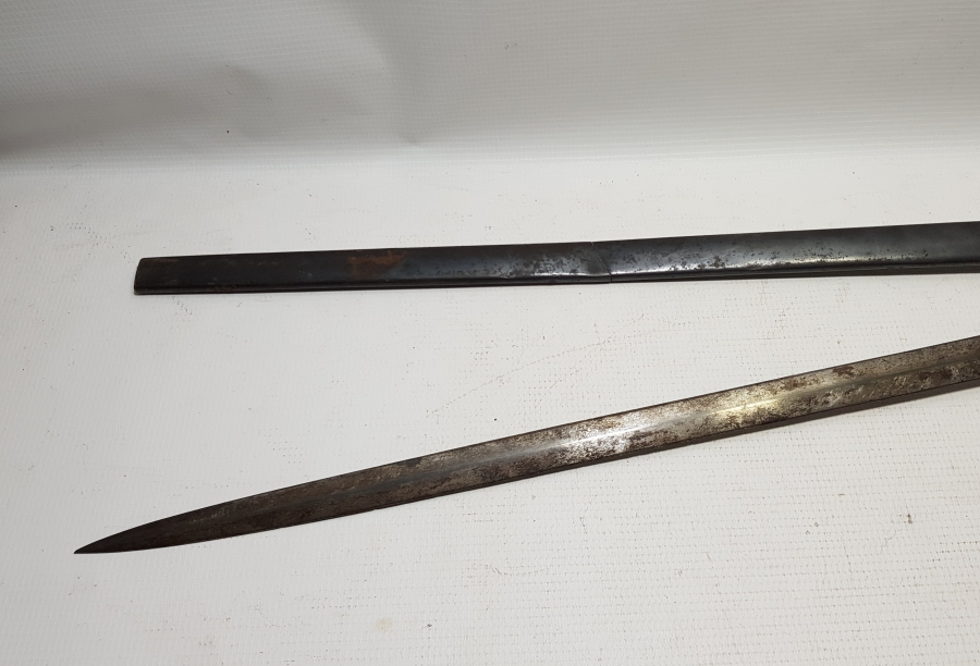 OSMANLI DÖNEMİ ALLAH BİZİMLE YAZILI NADİR BOYDA TOPÇU KILICI - TOPÇU SUBAYI'NIN SON SAVUNMA KILICI