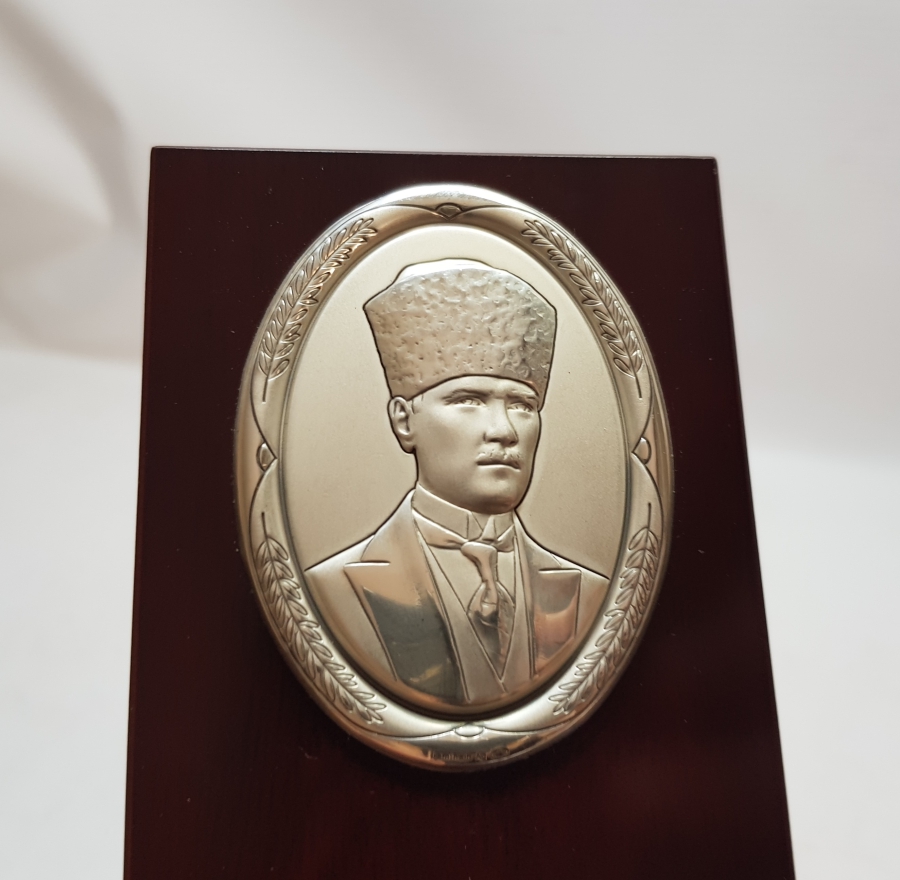 SERTİFİKALI GÜMÜŞ ATATÜRK PANOSU