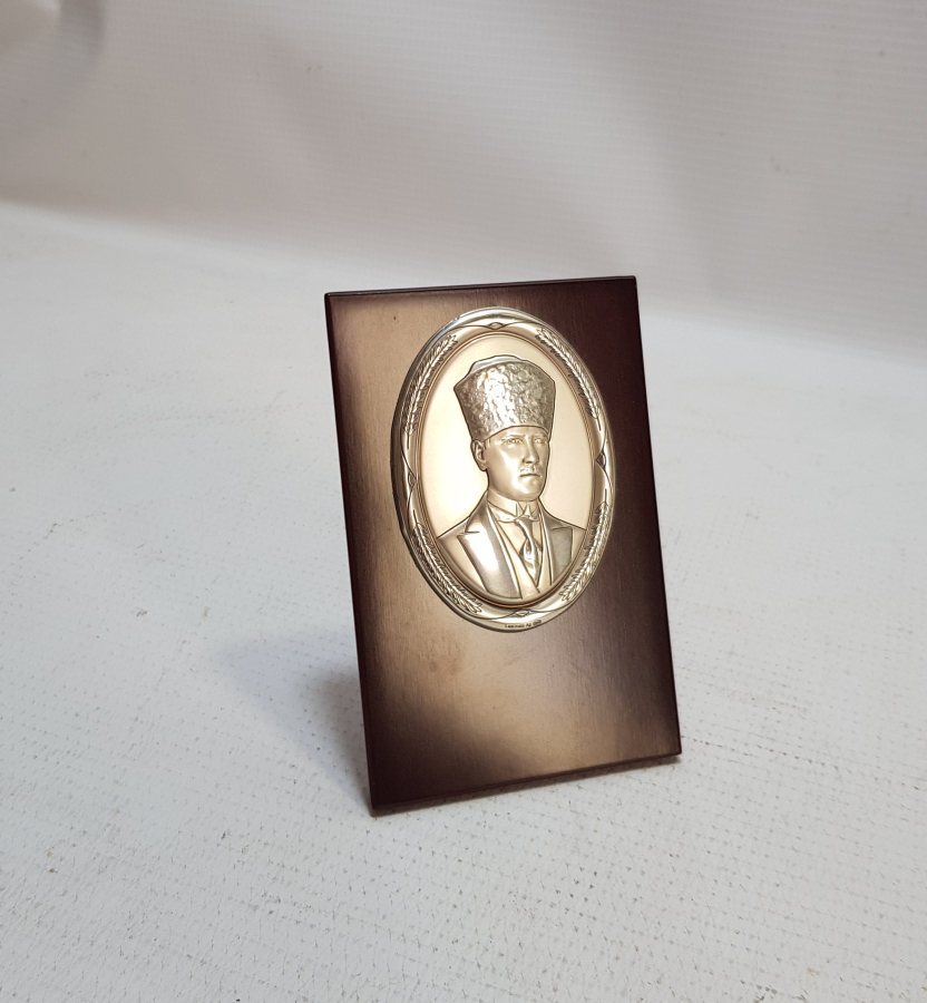 SERTİFİKALI GÜMÜŞ ATATÜRK PANOSU