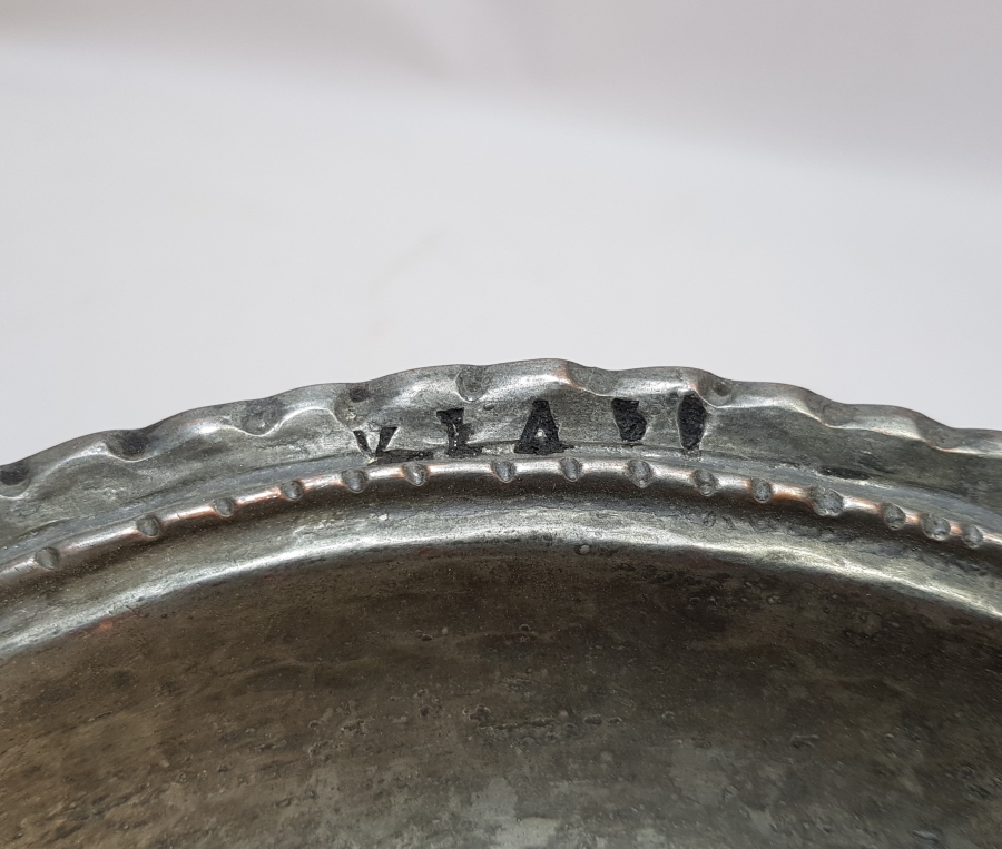 OSMANLI DÖNEMİ RUMCA YAZILI BAKIR TABAK