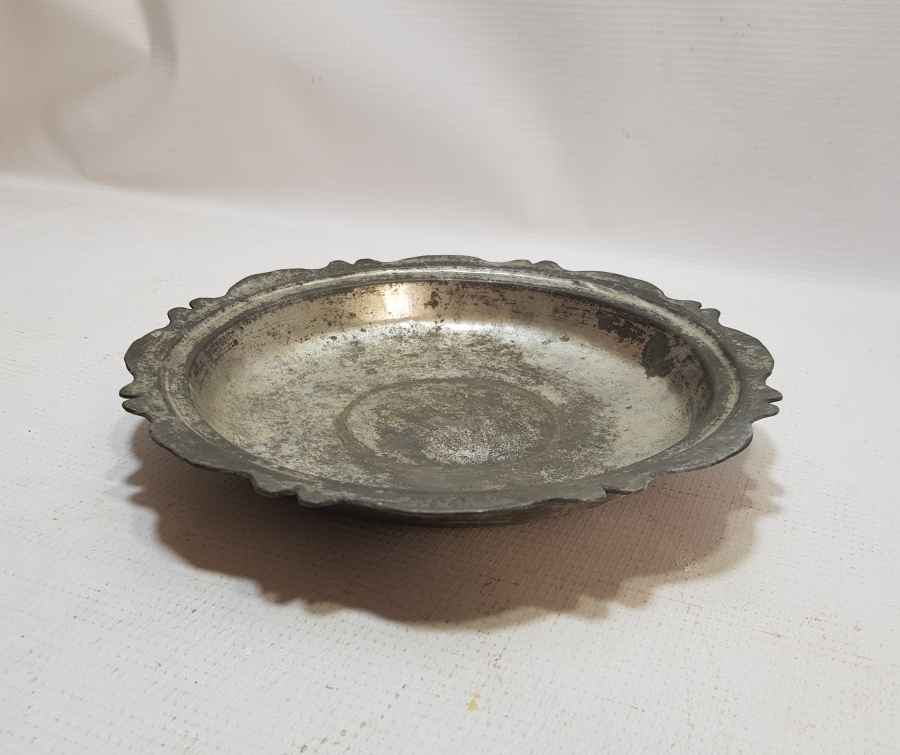 1840 TARİHLİ RUMCA YAZILI BAKIR TABAK