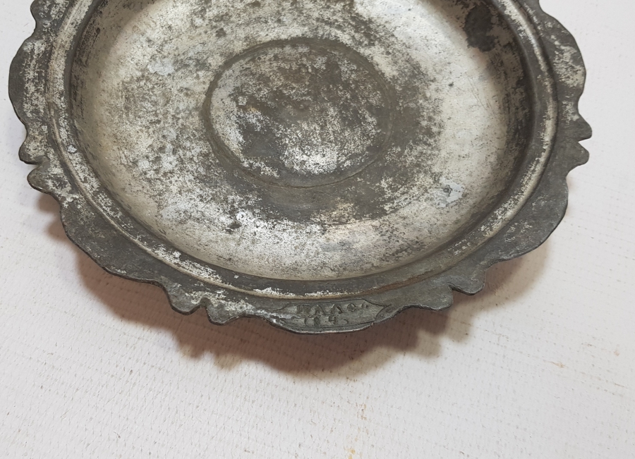 1840 TARİHLİ RUMCA YAZILI BAKIR TABAK