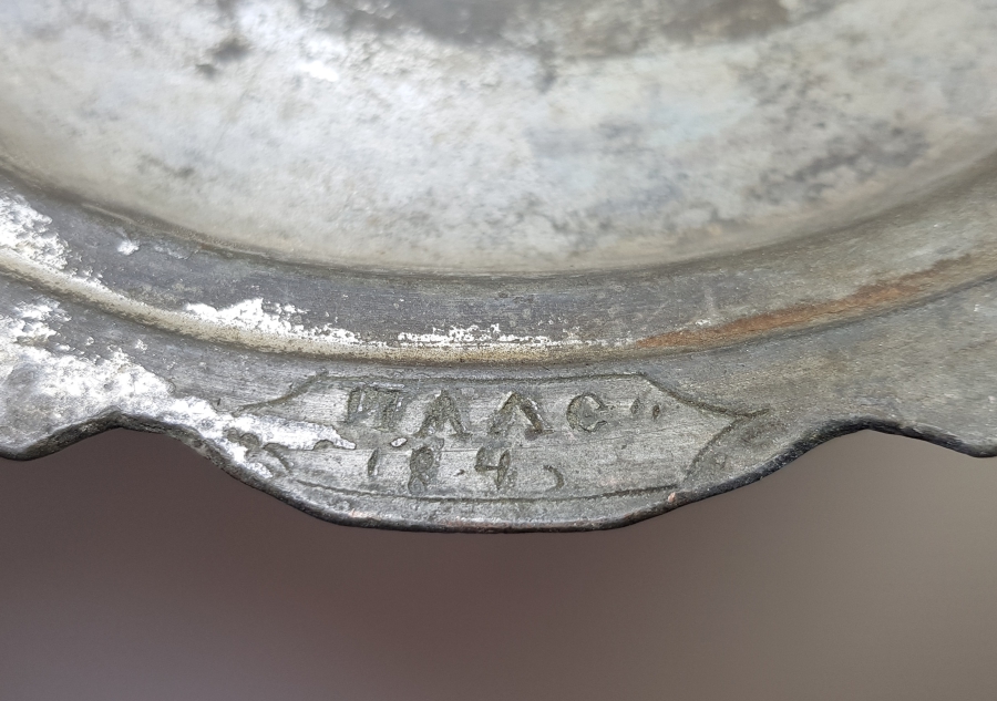 1840 TARİHLİ RUMCA YAZILI BAKIR TABAK