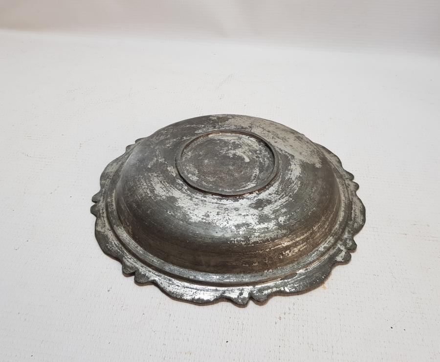 1840 TARİHLİ RUMCA YAZILI BAKIR TABAK
