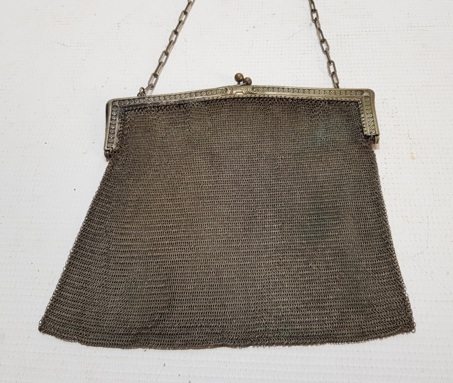 OSMANLI DÖNEMİ GÜMÜŞ KAPLAMA GECE ÇANTASI