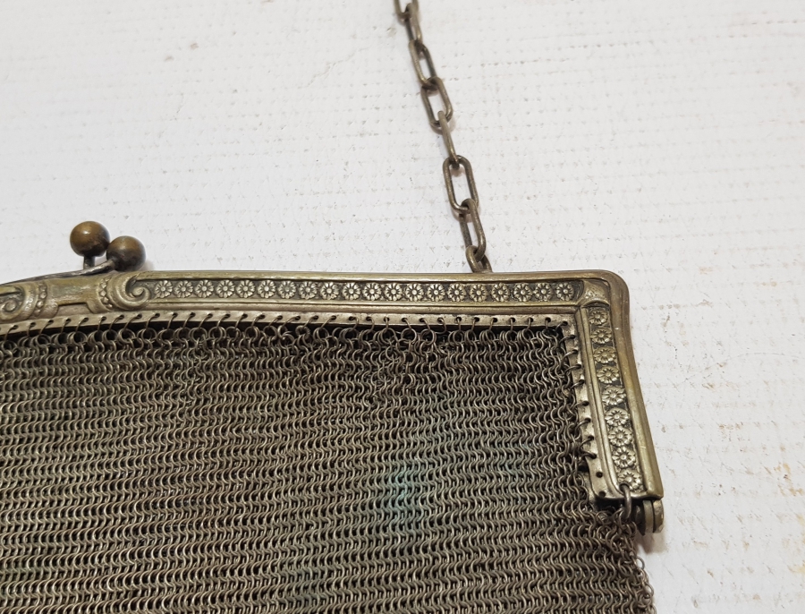 OSMANLI DÖNEMİ GÜMÜŞ KAPLAMA GECE ÇANTASI