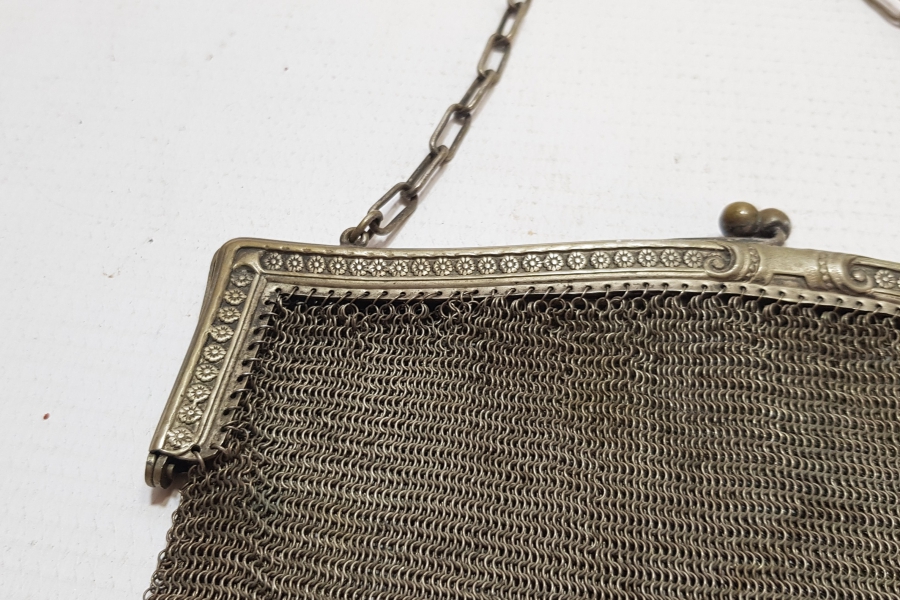 OSMANLI DÖNEMİ GÜMÜŞ KAPLAMA GECE ÇANTASI