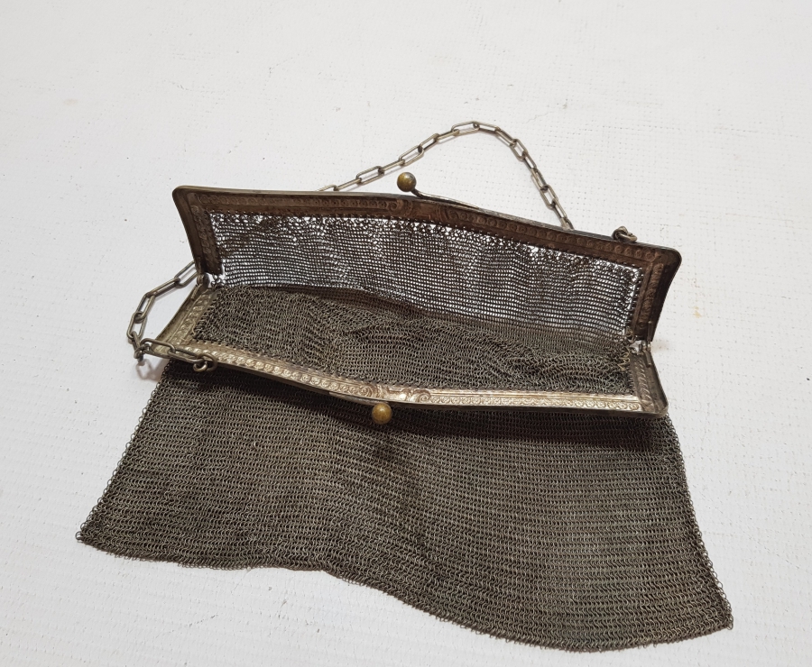 OSMANLI DÖNEMİ GÜMÜŞ KAPLAMA GECE ÇANTASI