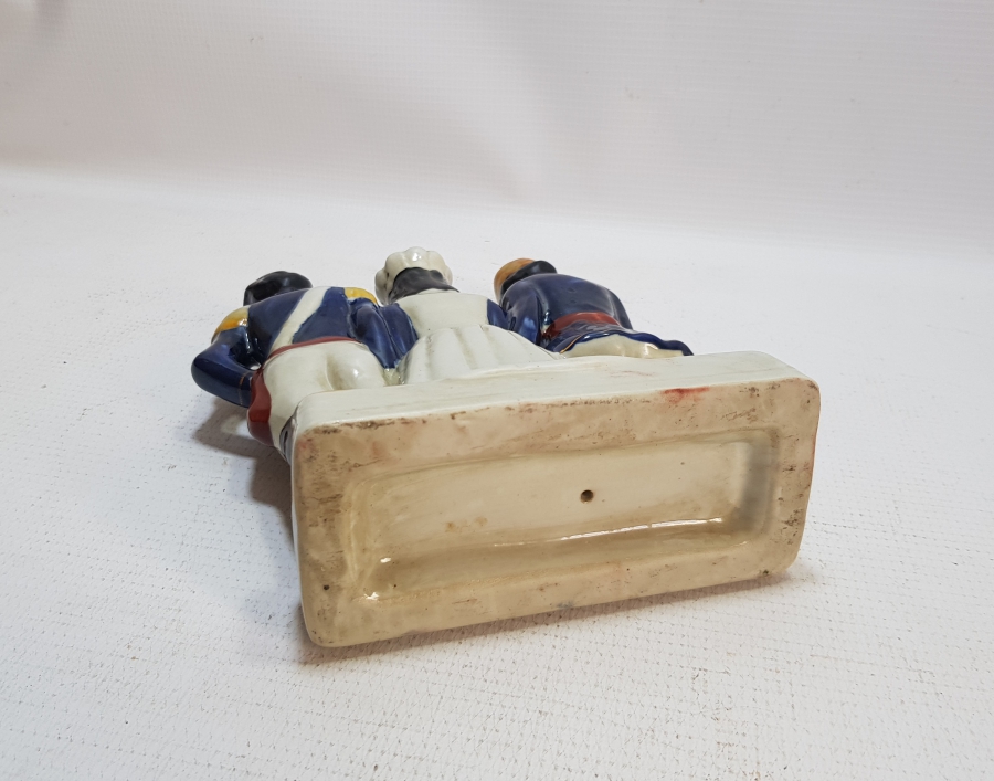 1856 KIRIM SAVAŞI HATIRASI ÜÇLÜ İTTİFAK LİDERLER KONULU PORSELEN HEYKEL - ÇOK NADİR