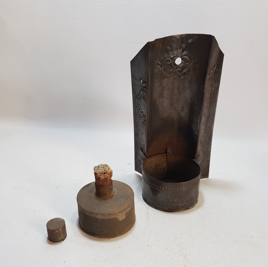 OSMANLI DÖNEMİ EL YAPIMI ÜZERİ İŞLEMELİ İDARE LAMBASI