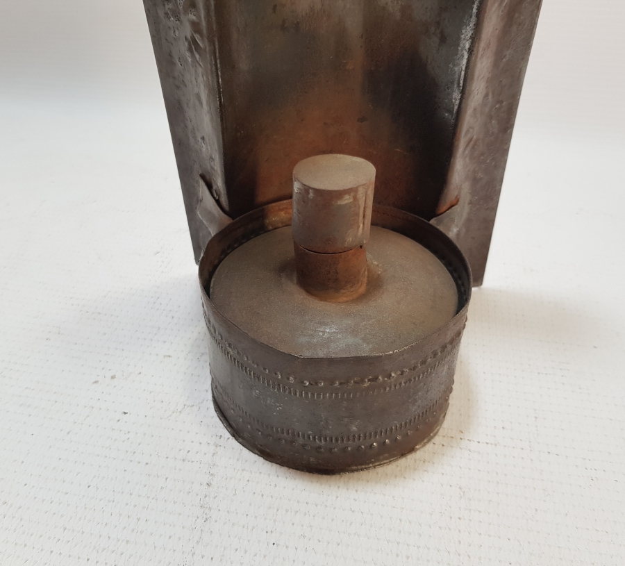 OSMANLI DÖNEMİ EL YAPIMI ÜZERİ İŞLEMELİ İDARE LAMBASI