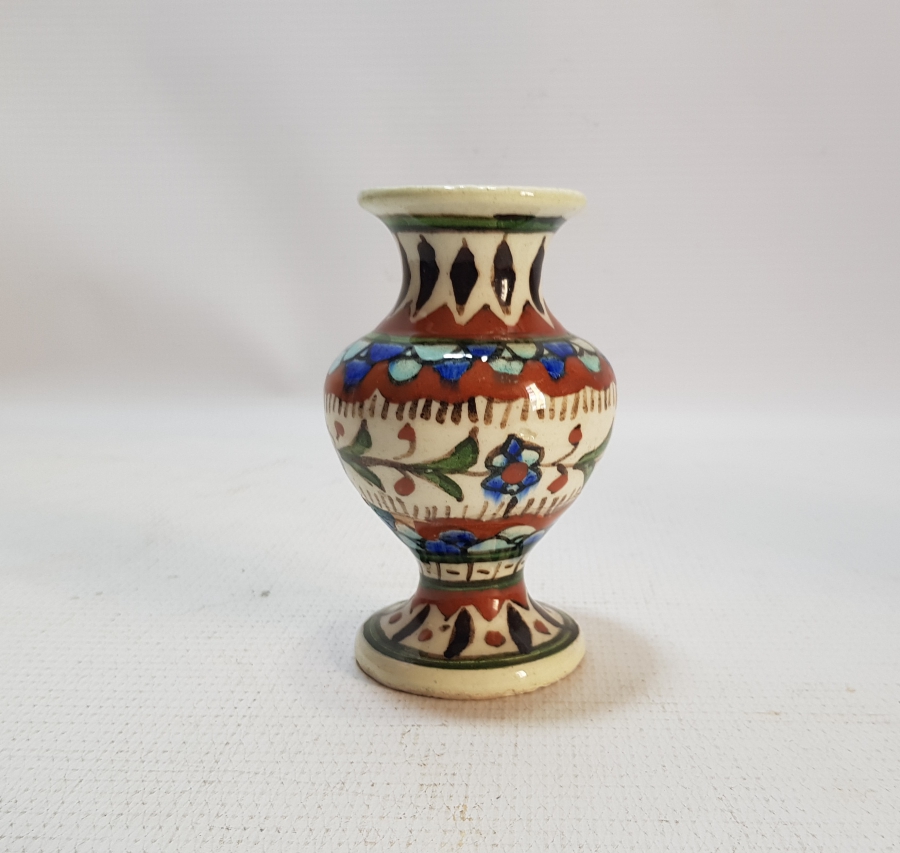 EL BOYAMA ANTİKA KÜTAHYA VAZO