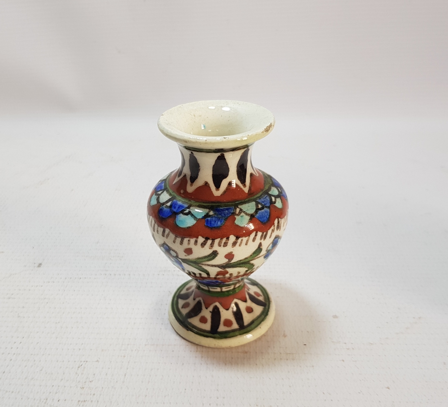 EL BOYAMA ANTİKA KÜTAHYA VAZO