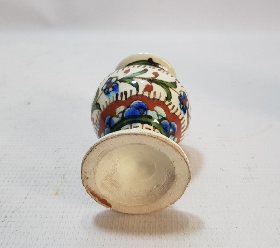 EL BOYAMA ANTİKA KÜTAHYA VAZO