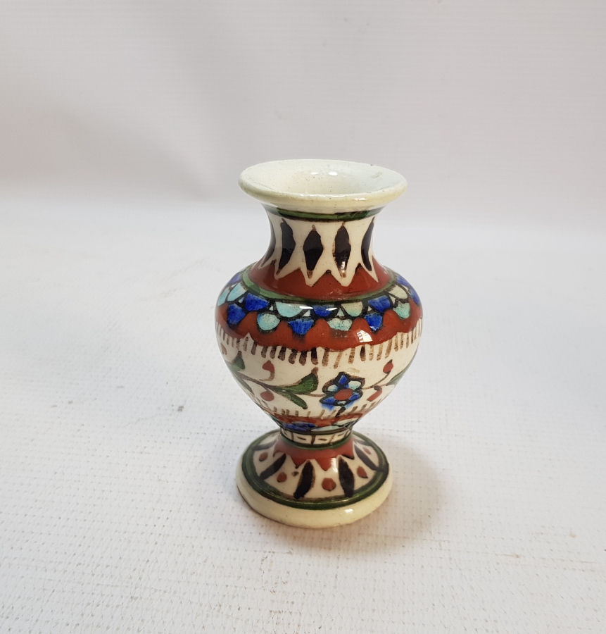 EL BOYAMA ANTİKA KÜTAHYA VAZO