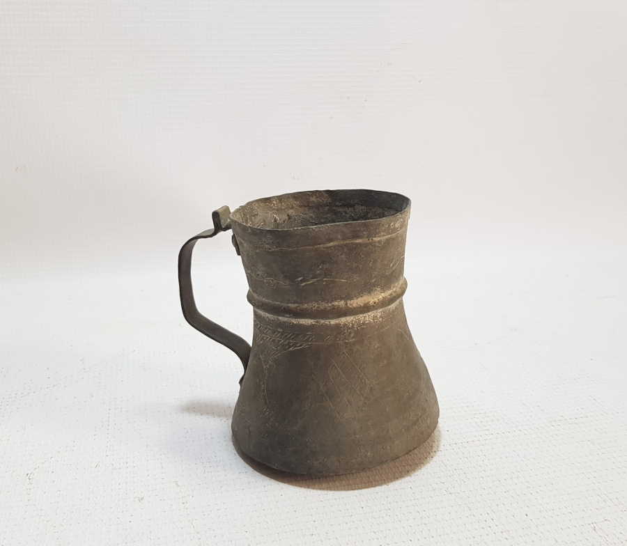 ÜZERİ İŞLEMELİ OSMANLI DÖNEMİ BAKIR DALDIRMA