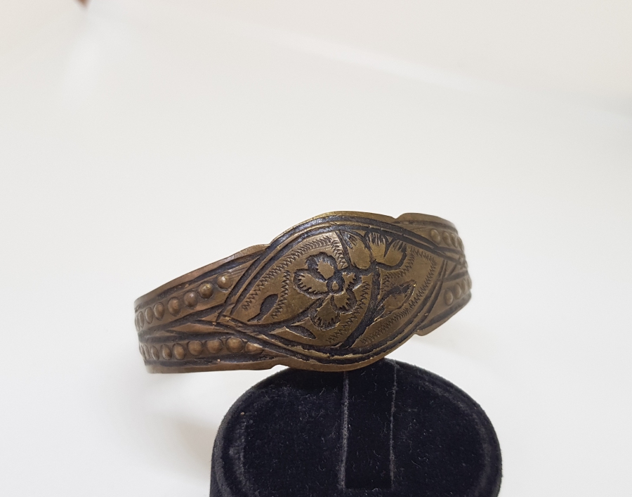 ÜZERİ KALEM İŞÇİLİKLİ VE KUM SAVATLI OSMANLI DÖNEMİ BİLEZİK