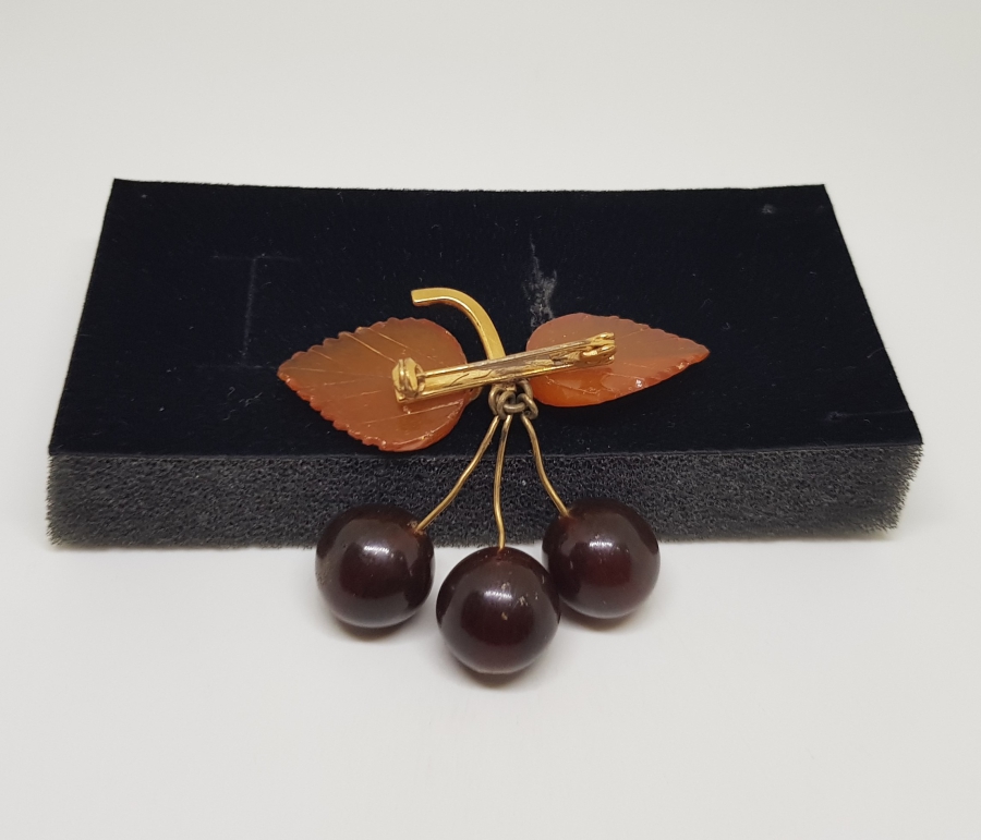 OSMANLI DÖNEMİ EL YAPIMI DAMLA KEHRİBAR BROŞ