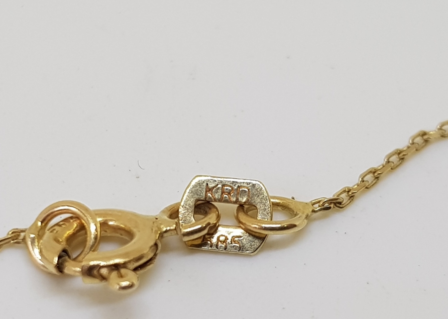 MİNE İŞÇİLİKLİ ÖZEL YAPIM ALTIN KOLYE