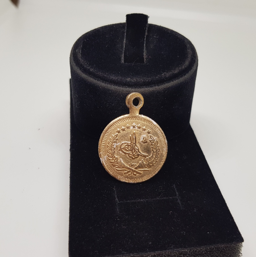 OSMANLI DÖNEMİ ALTIN KAPLAMA SÜNNET MAŞALLAHI