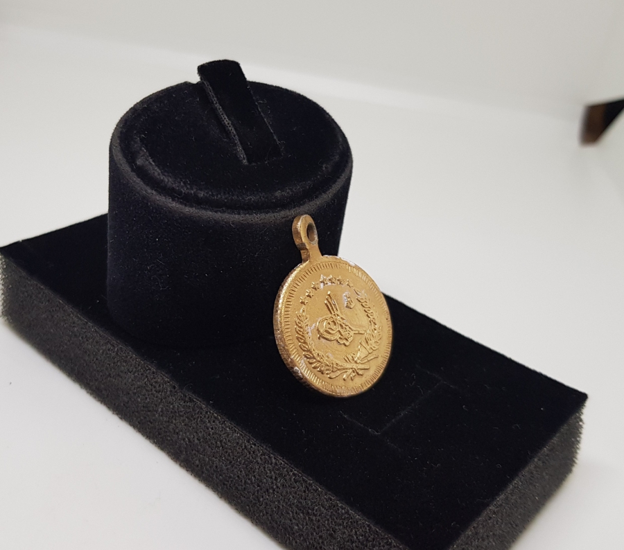 OSMANLI DÖNEMİ ALTIN KAPLAMA SÜNNET MAŞALLAHI