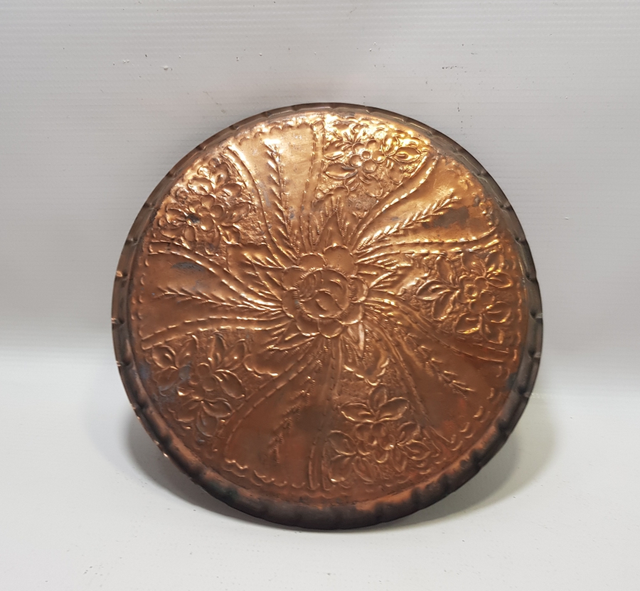 KABARTMA İŞÇİLİKLİ OSMANLI DÖNEMİ KAHVE TEPSİSİ