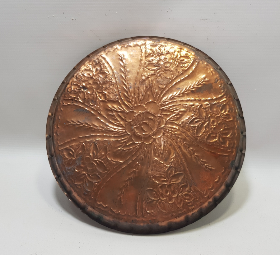 KABARTMA İŞÇİLİKLİ OSMANLI DÖNEMİ KAHVE TEPSİSİ