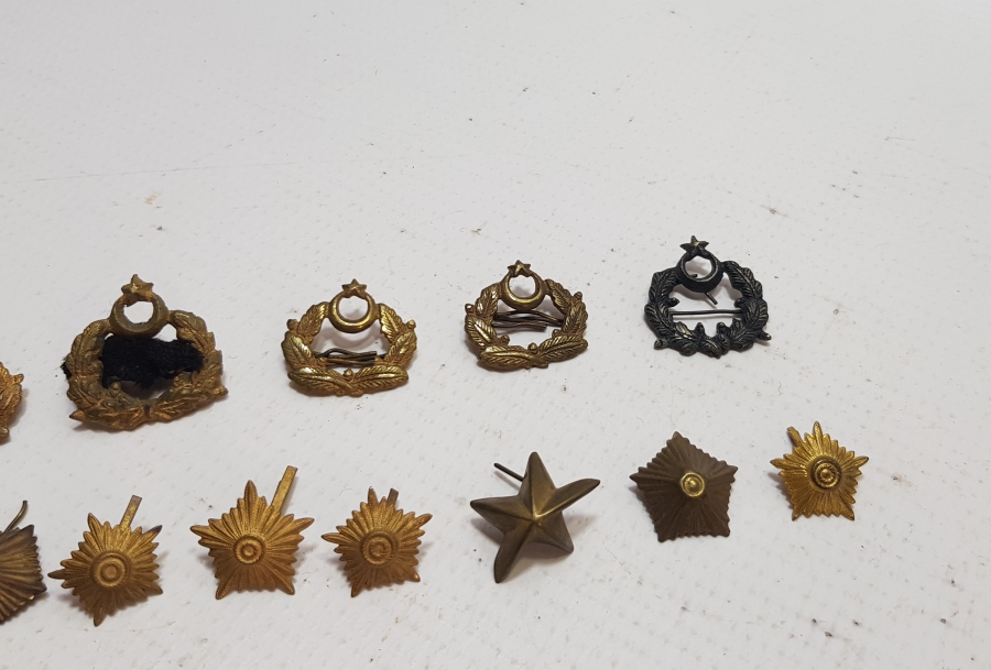 CUMHURİYET BAŞLARI SUBAY KOKART VE ROZET LOTU