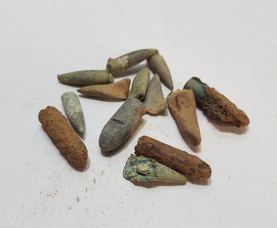 1. DÜNYA SAVAŞI DÖNEMİ ÇEŞİTLİ MİLLETLERE AİT MAVZER MERMİSİ ÇEKİRDEĞİ LOTU