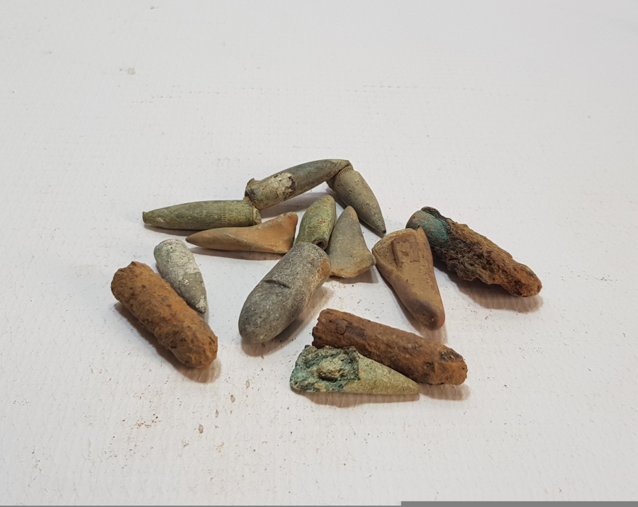 1. DÜNYA SAVAŞI DÖNEMİ ÇEŞİTLİ MİLLETLERE AİT MAVZER MERMİSİ ÇEKİRDEĞİ LOTU