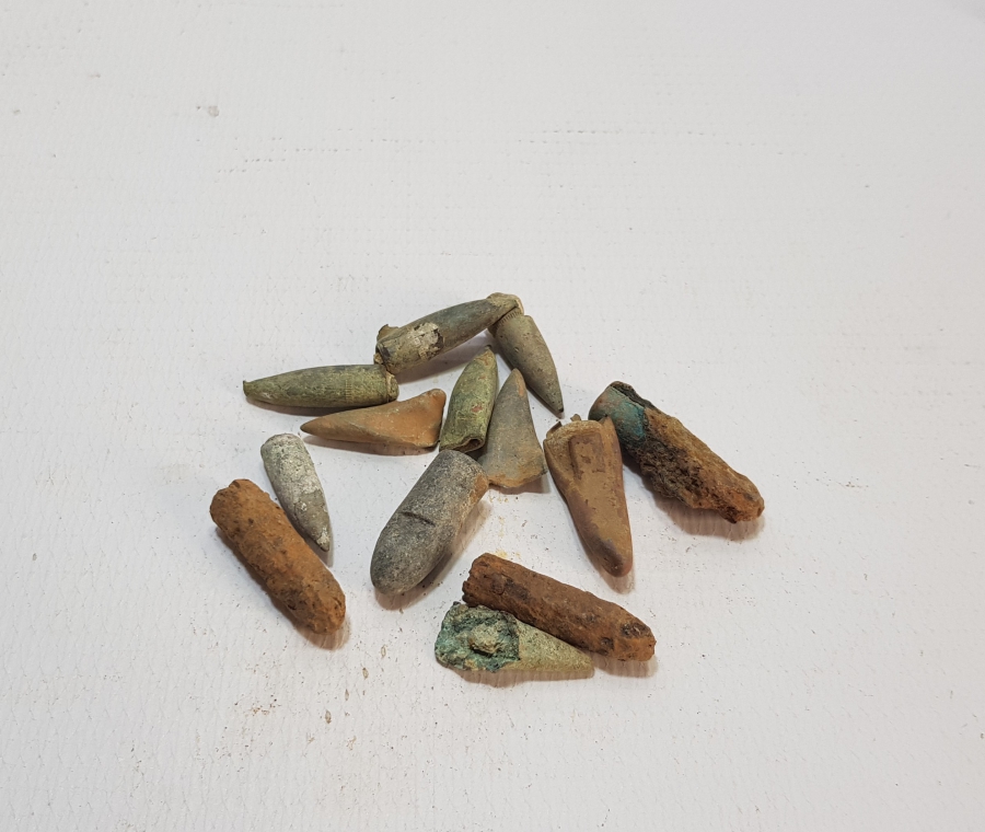 1. DÜNYA SAVAŞI DÖNEMİ ÇEŞİTLİ MİLLETLERE AİT MAVZER MERMİSİ ÇEKİRDEĞİ LOTU