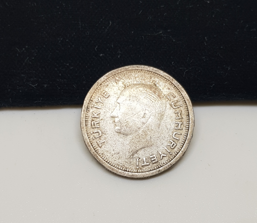 1936 YILI GÜMÜŞ 25 KURUŞ