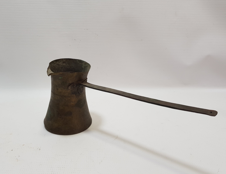 OSMANLI DÖNEMİ EL YAPIMI SÜLEYMANİYE İŞİ KAHVE CEZVESİ