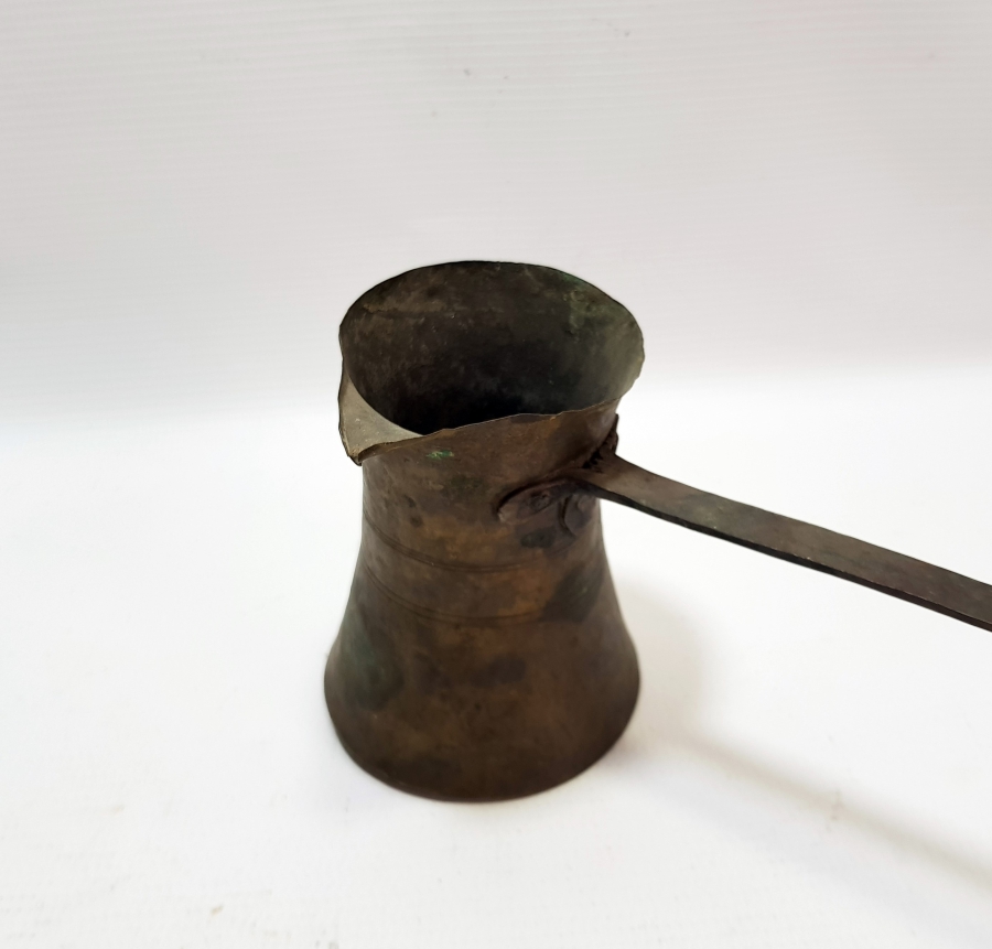 OSMANLI DÖNEMİ EL YAPIMI SÜLEYMANİYE İŞİ KAHVE CEZVESİ