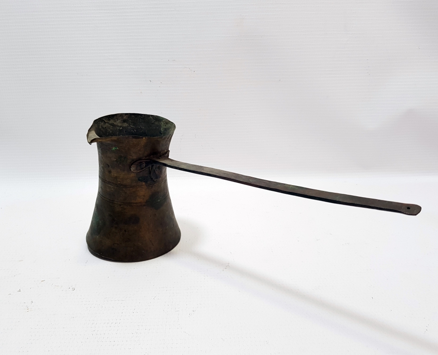 OSMANLI DÖNEMİ EL YAPIMI SÜLEYMANİYE İŞİ KAHVE CEZVESİ