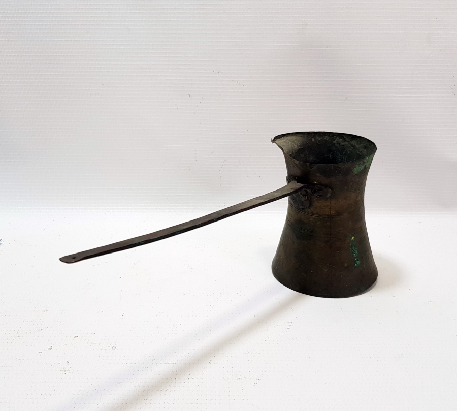 OSMANLI DÖNEMİ EL YAPIMI SÜLEYMANİYE İŞİ KAHVE CEZVESİ