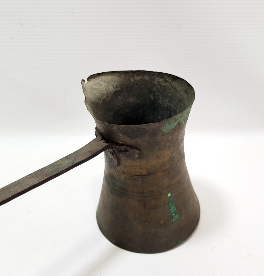 OSMANLI DÖNEMİ EL YAPIMI SÜLEYMANİYE İŞİ KAHVE CEZVESİ